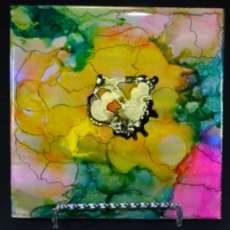 Alcohol Ink Flower