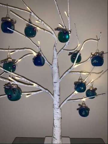 Mini Ornaments on Tree