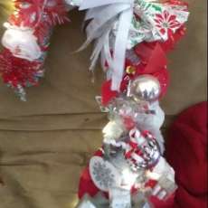 Candy Cane Wreath
