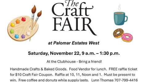 Holiday Craft Fair Palomar Estates West
