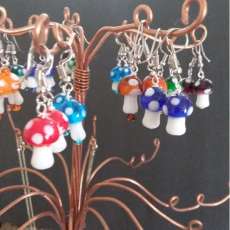 Glass Bead Mushrooms