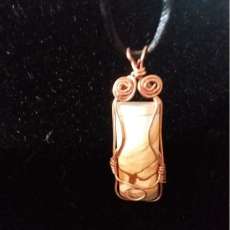Wire Wrapped (Copper) Picture Jasper