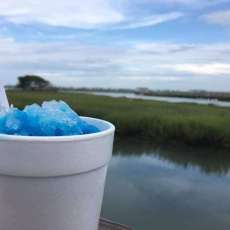 Shaved Ice With a View of the Marshwalk