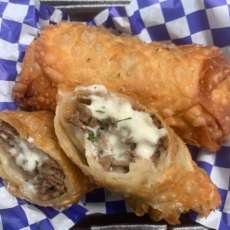 Cheese Steak Egg Rolls