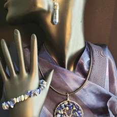 Lapis Lazuli Gemstone Tree of Life Set