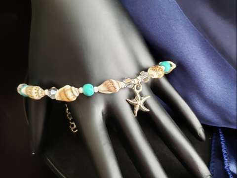 Shell Starfish Bracelet Or Anklet