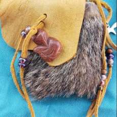 Gray Fox Medicine Bag