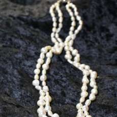 Double Strand of Hand Tied Fresh Water Pearls