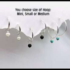 Silver Mini Hoops Set