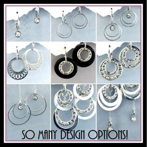 Silver Shine Circles Set, Design Options