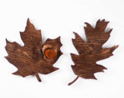 Rustic Oak & Maple Leaf Set