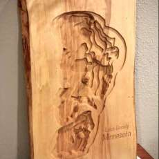 Topographic Lake Map