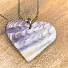 Wampum Wavy Heart