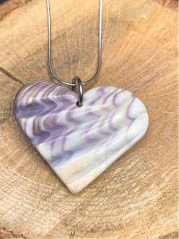 Wampum Wavy Heart