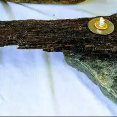 Stone Barnwood Candle