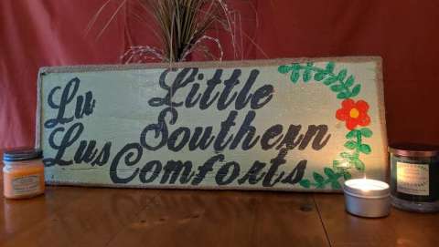 Lulu's Little Southern Comforts Sign