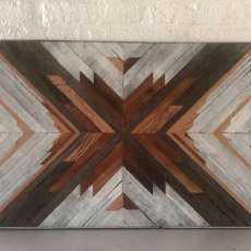 Tan and White Arrow Wall Art