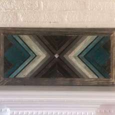 Turquoise and Brown Wall Art