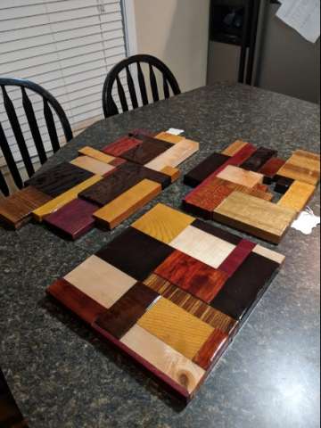 Wood Wall Art, Exotic & Domestic With Epoxy