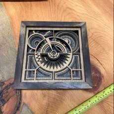 Complex Horizon - Framed in Dark Walnut