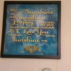 Sunshine Painted Float Frame