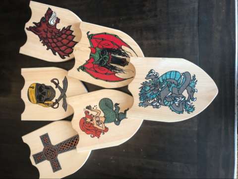 Wooden Shields All Handpainted