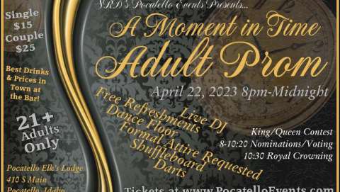 2023 Adult Prom ~ a Moment in Time ~ Pocatello
