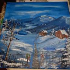 Snowy Mountains, Canvas