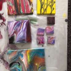 Magnets and 4x6 Paintings