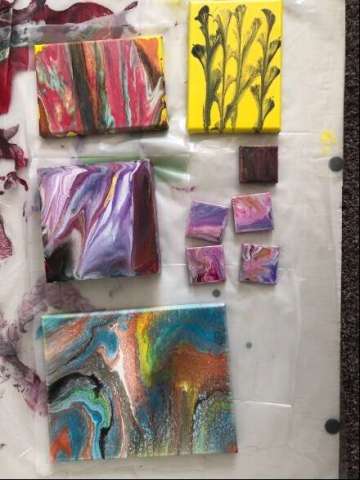 Magnets and 4x6 Paintings