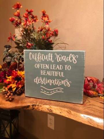 Difficult Roads Shelf Sitter