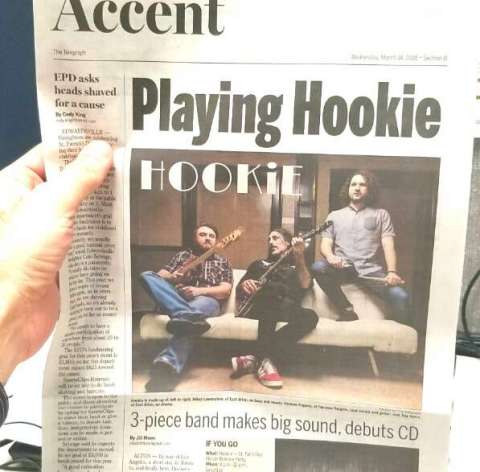 Newspaper Article on Hookie CD Release Party