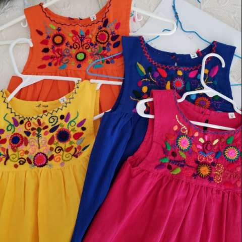Hand Embroidered Dresses From Antigua, Guatemala