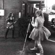 Lisa & Patti at the Lost in Time Video Shoot