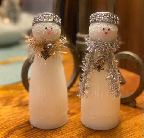 Vintage Salt Shaker Snowmen