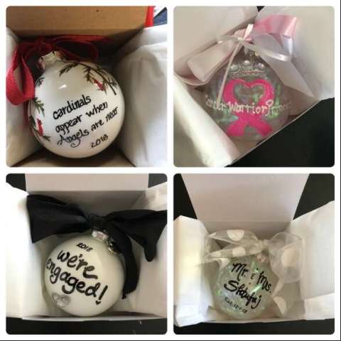 Custom Hand Painted Ornaments