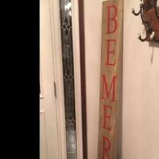 Wooden Christmas Sign