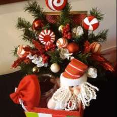 Candy Dish Santa Box