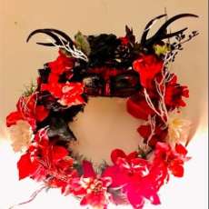 Yule Horned Goddess Wreath