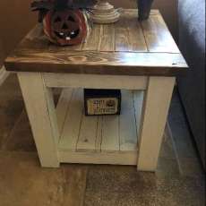 Farmhouse Style End Table
