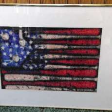 Flag Made If Bats and Balls