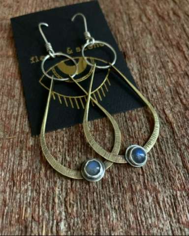 Labradorite Moon Drops