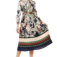 Pleated Statement Dress