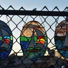 Sailboats in Sunset Light