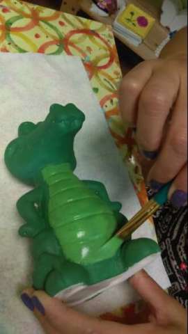Painting An Alligator