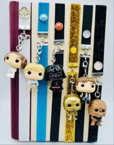 Star Wars Character Figurines Ribbon Bookmarks