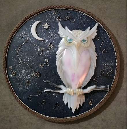 Stary Night & Snowy Owl Shield