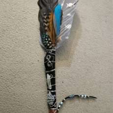 Handmade Feather Smudge Fan