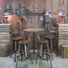 Bar Table, Stools & Lamps