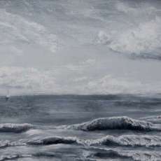 Monochromatic Gray Ocean